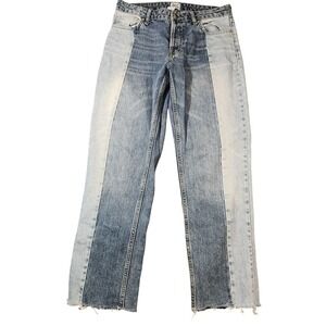 Vintage Y2K BDG Urban Outfitters Jeans Womens 27x32 Blue Jessye Two Tone Raw Hem